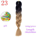 MERISIHAIR 24inch Ombre Synthetic Crochet Hair Extensions Jumbo Braids Hairstyles Pink Red Blue Braiding Hair