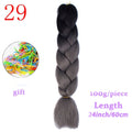 MERISIHAIR 24inch Ombre Synthetic Crochet Hair Extensions Jumbo Braids Hairstyles Pink Red Blue Braiding Hair