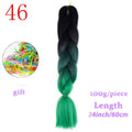 MERISIHAIR 24inch Ombre Synthetic Crochet Hair Extensions Jumbo Braids Hairstyles Pink Red Blue Braiding Hair