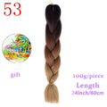 MERISIHAIR 24inch Ombre Synthetic Crochet Hair Extensions Jumbo Braids Hairstyles Pink Red Blue Braiding Hair