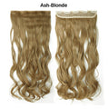 SNOILITE 17/24/27/29" Long Curly Synthetic Clip in one piece Hair Extensions Half Full Head Hairpiece with 5 clips Black Brown