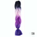 Bulk Hair Ombre expression Braiding Hair Synthetic Extensions Crochet Box Braids Color Hair Jumbo Braids
