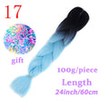 LISI HAIR Jumbo Braids Long Ombre Jumbo Synthetic Braiding Hair Crochet Blonde Pink Blue Grey Hair Extensions African Viscera