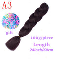 LISI HAIR Jumbo Braids Long Ombre Jumbo Synthetic Braiding Hair Crochet Blonde Pink Blue Grey Hair Extensions African Viscera