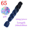 LISI HAIR Jumbo Braids Long Ombre Jumbo Synthetic Braiding Hair Crochet Blonde Pink Blue Grey Hair Extensions African Viscera