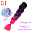 LISI HAIR Jumbo Braids Long Ombre Jumbo Synthetic Braiding Hair Crochet Blonde Pink Blue Grey Hair Extensions African Viscera