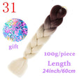 LISI HAIR Jumbo Braids Long Ombre Jumbo Synthetic Braiding Hair Crochet Blonde Pink Blue Grey Hair Extensions African Viscera