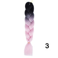 YXCHERISHAIR 24" Synthetic Braiding Hair Extensions Ombre Crochet Braids Yellow Hair Jumbo Braid Box Braids