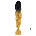YXCHERISHAIR 24" Synthetic Braiding Hair Extensions Ombre Crochet Braids Yellow Hair Jumbo Braid Box Braids