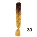 YXCHERISHAIR 24" Synthetic Braiding Hair Extensions Ombre Crochet Braids Yellow Hair Jumbo Braid Box Braids