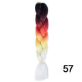 YXCHERISHAIR 24" Synthetic Braiding Hair Extensions Ombre Crochet Braids Yellow Hair Jumbo Braid Box Braids