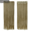 S-noilite Hair Extensions Black Brown Natural Straight 58-76cm Long High Tempreture Synthetic Hair Extension Hairpiece