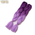 VERVES Braiding Hair 1 piece 24inch Jumbo Braids 100g/piece Synthetic ombre high temperature Fiber Hair Extensions crochet braid