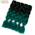 VERVES Braiding Hair 1 piece 24inch Jumbo Braids 100g/piece Synthetic ombre high temperature Fiber Hair Extensions crochet braid