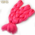VERVES Braiding Hair 1 piece 24inch Jumbo Braids 100g/piece Synthetic ombre high temperature Fiber Hair Extensions crochet braid