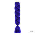 Hair Braid Synthetic Hair Extensions Jumbo False Braid Ombre Braiding Hair Pink Grey Blue Color