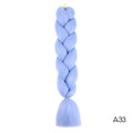 Hair Braid Synthetic Hair Extensions Jumbo False Braid Ombre Braiding Hair Pink Grey Blue Color