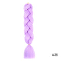 Hair Braid Synthetic Hair Extensions Jumbo False Braid Ombre Braiding Hair Pink Grey Blue Color