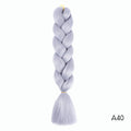 Hair Braid Synthetic Hair Extensions Jumbo False Braid Ombre Braiding Hair Pink Grey Blue Color
