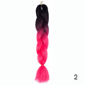 Hair Braid Synthetic Hair Extensions Jumbo False Braid Ombre Braiding Hair Pink Grey Blue Color