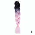 Hair Braid Synthetic Hair Extensions Jumbo False Braid Ombre Braiding Hair Pink Grey Blue Color