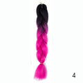 Hair Braid Synthetic Hair Extensions Jumbo False Braid Ombre Braiding Hair Pink Grey Blue Color