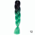 Hair Braid Synthetic Hair Extensions Jumbo False Braid Ombre Braiding Hair Pink Grey Blue Color