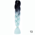 Hair Braid Synthetic Hair Extensions Jumbo False Braid Ombre Braiding Hair Pink Grey Blue Color
