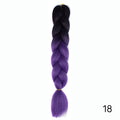 Hair Braid Synthetic Hair Extensions Jumbo False Braid Ombre Braiding Hair Pink Grey Blue Color