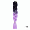 Hair Braid Synthetic Hair Extensions Jumbo False Braid Ombre Braiding Hair Pink Grey Blue Color