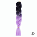Hair Braid Synthetic Hair Extensions Jumbo False Braid Ombre Braiding Hair Pink Grey Blue Color