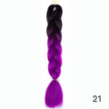 Hair Braid Synthetic Hair Extensions Jumbo False Braid Ombre Braiding Hair Pink Grey Blue Color