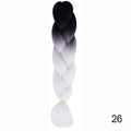 Hair Braid Synthetic Hair Extensions Jumbo False Braid Ombre Braiding Hair Pink Grey Blue Color