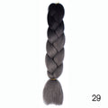 Hair Braid Synthetic Hair Extensions Jumbo False Braid Ombre Braiding Hair Pink Grey Blue Color