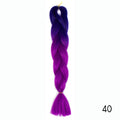 Hair Braid Synthetic Hair Extensions Jumbo False Braid Ombre Braiding Hair Pink Grey Blue Color