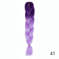 Hair Braid Synthetic Hair Extensions Jumbo False Braid Ombre Braiding Hair Pink Grey Blue Color