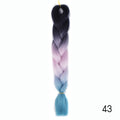 Hair Braid Synthetic Hair Extensions Jumbo False Braid Ombre Braiding Hair Pink Grey Blue Color