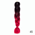 Hair Braid Synthetic Hair Extensions Jumbo False Braid Ombre Braiding Hair Pink Grey Blue Color