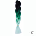 Hair Braid Synthetic Hair Extensions Jumbo False Braid Ombre Braiding Hair Pink Grey Blue Color
