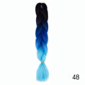 Hair Braid Synthetic Hair Extensions Jumbo False Braid Ombre Braiding Hair Pink Grey Blue Color