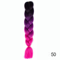 Hair Braid Synthetic Hair Extensions Jumbo False Braid Ombre Braiding Hair Pink Grey Blue Color