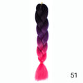 Hair Braid Synthetic Hair Extensions Jumbo False Braid Ombre Braiding Hair Pink Grey Blue Color