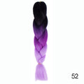 Hair Braid Synthetic Hair Extensions Jumbo False Braid Ombre Braiding Hair Pink Grey Blue Color