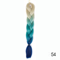 Hair Braid Synthetic Hair Extensions Jumbo False Braid Ombre Braiding Hair Pink Grey Blue Color