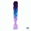 Hair Braid Synthetic Hair Extensions Jumbo False Braid Ombre Braiding Hair Pink Grey Blue Color
