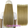 TOPREETY Heat Resistant B5 Synthetic Fiber 24" 60cm 120gr Straight 5 clips on clip in hair Extensions 90 colors available