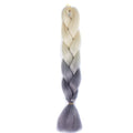 FALEMEI Three Tone Color Crochet Hair Extensions Kanekalon Hair Synthetic Crochet Braids Ombre Jumbo Braiding Hair Extensions