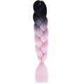 FALEMEI Three Tone Color Crochet Hair Extensions Kanekalon Hair Synthetic Crochet Braids Ombre Jumbo Braiding Hair Extensions
