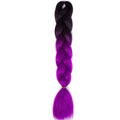 FALEMEI Three Tone Color Crochet Hair Extensions Kanekalon Hair Synthetic Crochet Braids Ombre Jumbo Braiding Hair Extensions
