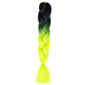 FALEMEI Three Tone Color Crochet Hair Extensions Kanekalon Hair Synthetic Crochet Braids Ombre Jumbo Braiding Hair Extensions